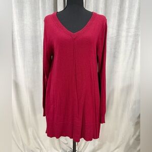 Soft Surroundings Rich Red Knit Top